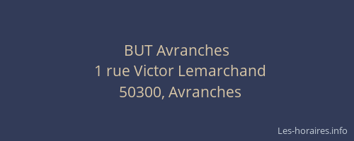 BUT Avranches