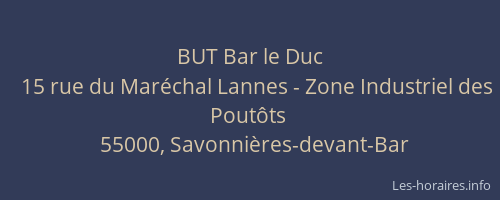 BUT Bar le Duc