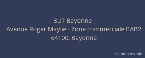BUT Bayonne