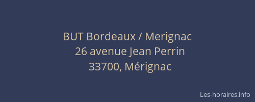 BUT Bordeaux / Merignac
