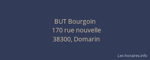 BUT Bourgoin