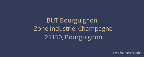 BUT Bourguignon