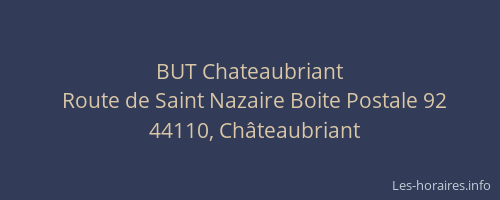 BUT Chateaubriant