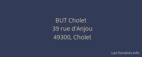 BUT Cholet