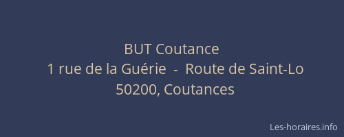BUT Coutance