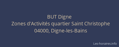 BUT Digne