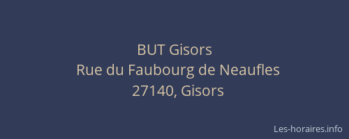 BUT Gisors