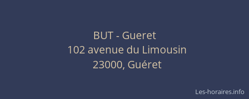 BUT - Gueret