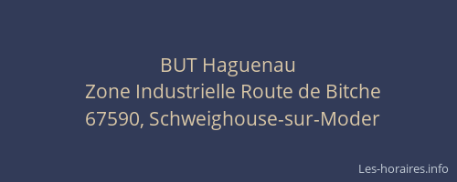 BUT Haguenau