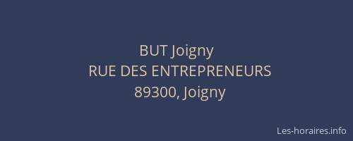 BUT Joigny