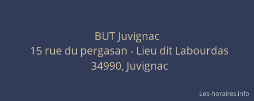 BUT Juvignac