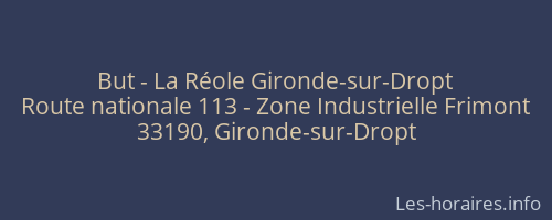 But - La Réole Gironde-sur-Dropt