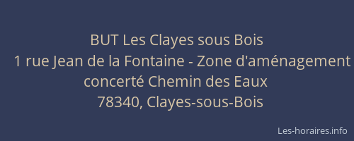 BUT Les Clayes sous Bois