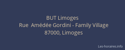 BUT Limoges