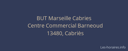BUT Marseille Cabries