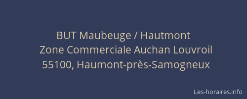 BUT Maubeuge / Hautmont