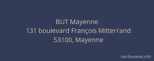 BUT Mayenne