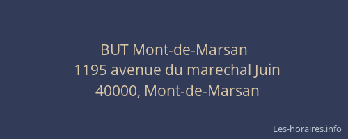 BUT Mont-de-Marsan