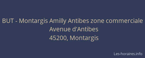 BUT - Montargis Amilly Antibes zone commerciale