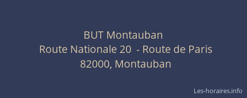 BUT Montauban