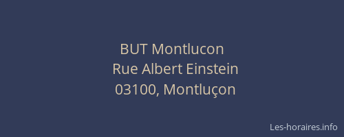 BUT Montlucon