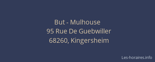 But - Mulhouse