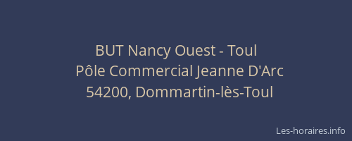 BUT Nancy Ouest - Toul