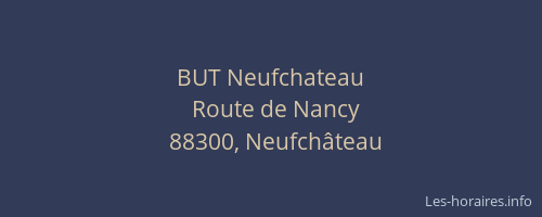 BUT Neufchateau