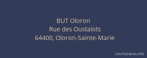 BUT Oloron