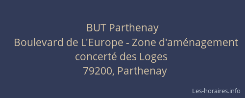 BUT Parthenay