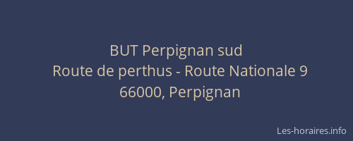BUT Perpignan sud