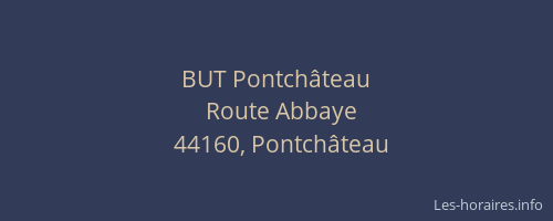 BUT Pontchâteau