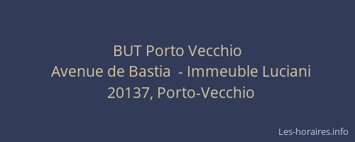 BUT Porto Vecchio