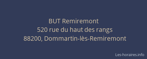 BUT Remiremont