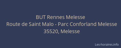 BUT Rennes Melesse