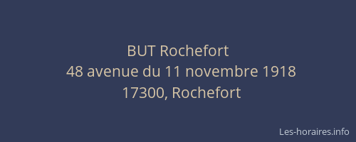 BUT Rochefort