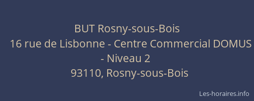 BUT Rosny-sous-Bois