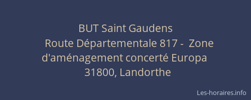 BUT Saint Gaudens