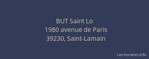 BUT Saint Lo