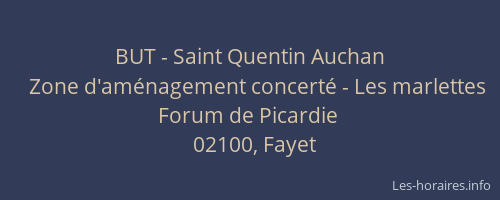 BUT - Saint Quentin Auchan