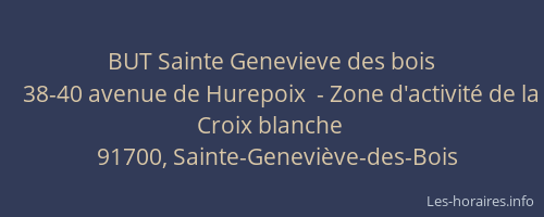 BUT Sainte Genevieve des bois