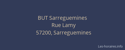 BUT Sarreguemines
