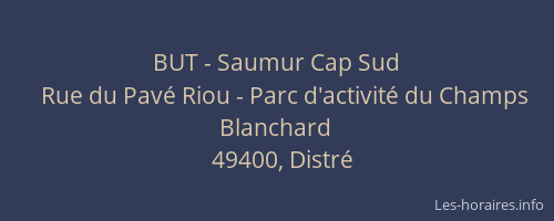 BUT - Saumur Cap Sud
