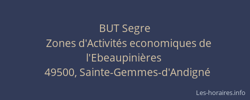 BUT Segre