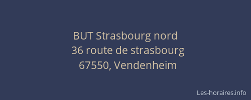 BUT Strasbourg nord