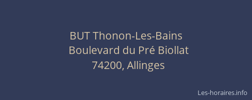 BUT Thonon-Les-Bains