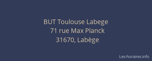 BUT Toulouse Labege
