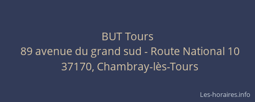 BUT Tours