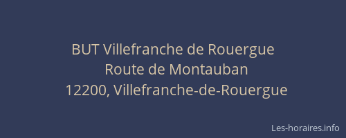BUT Villefranche de Rouergue