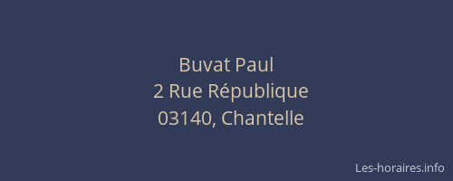 Buvat Paul